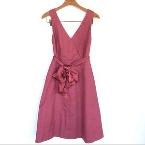 J. Crew Mulberry Dress with Matching Satin Sash
